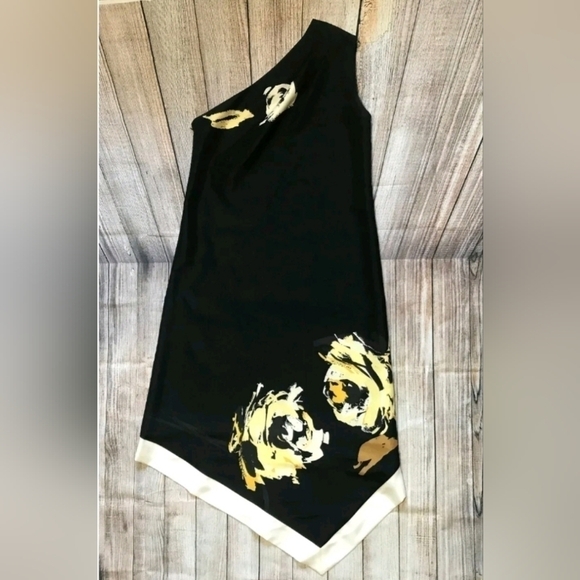 MARIE SAINT PIERRE Asymmetrical One Shoulder Graphic Dress XS - Picture 2 of 10